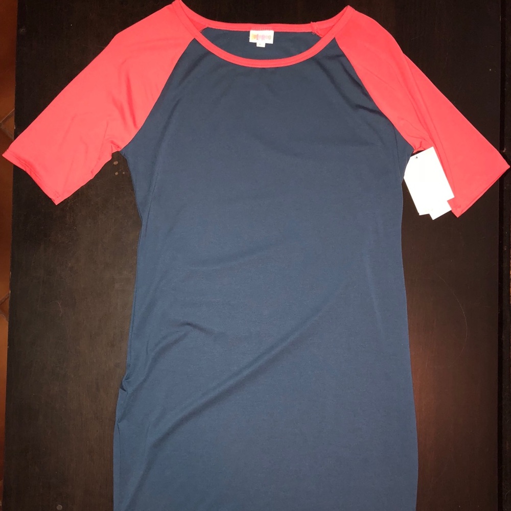 Deep Pink and Blue Julia Dress